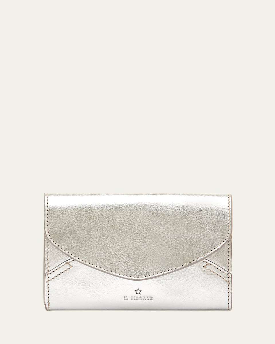 Esperia Medium Metallic Leather Wallet